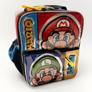 Nintendo Super Mario & Luigi Lunch Bag Tote Super Mario and Luigi New with Tag